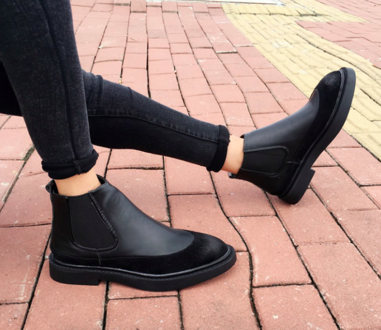 HA017 Ankle Boots Black